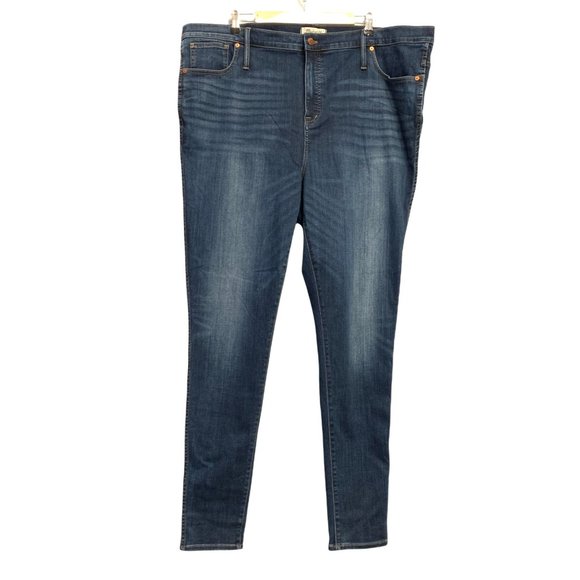 NWT Madewell 10" High Rise Skinny HTF Plus Size 37 Taller Jeans Long Style G7674 - Picture 4 of 13